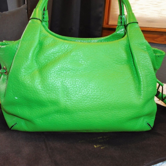Kate Spade Southport Stevie Bag Green Leather - Picture 2 of 8